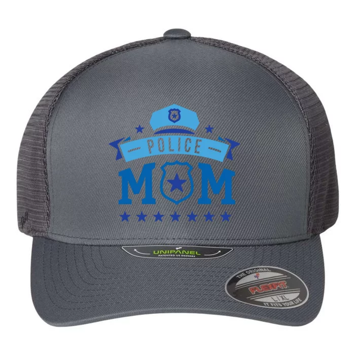 Police Mom Flexfit Unipanel Trucker Cap