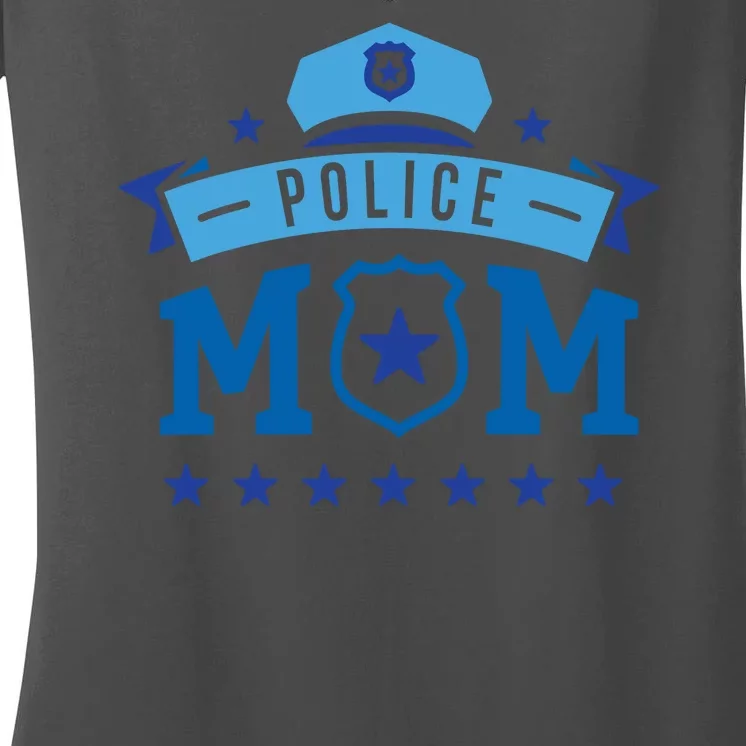 Police Mom Women's V-Neck T-Shirt