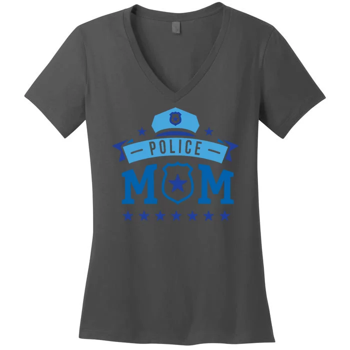 Police Mom Women's V-Neck T-Shirt