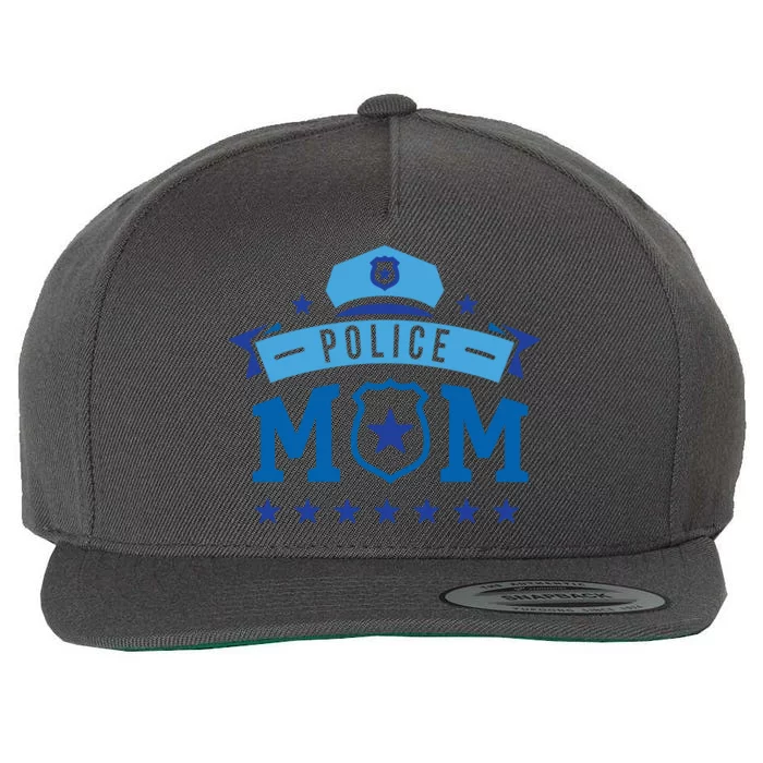 Police Mom Wool Snapback Cap