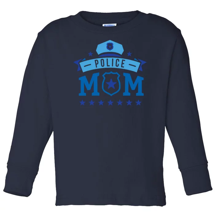 Police Mom Toddler Long Sleeve Shirt