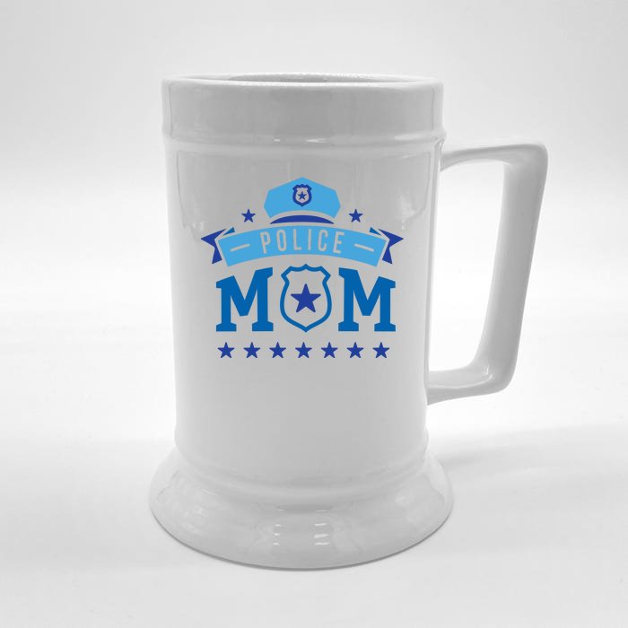 Police Mom Front & Back Beer Stein