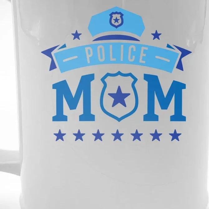 Police Mom Front & Back Beer Stein