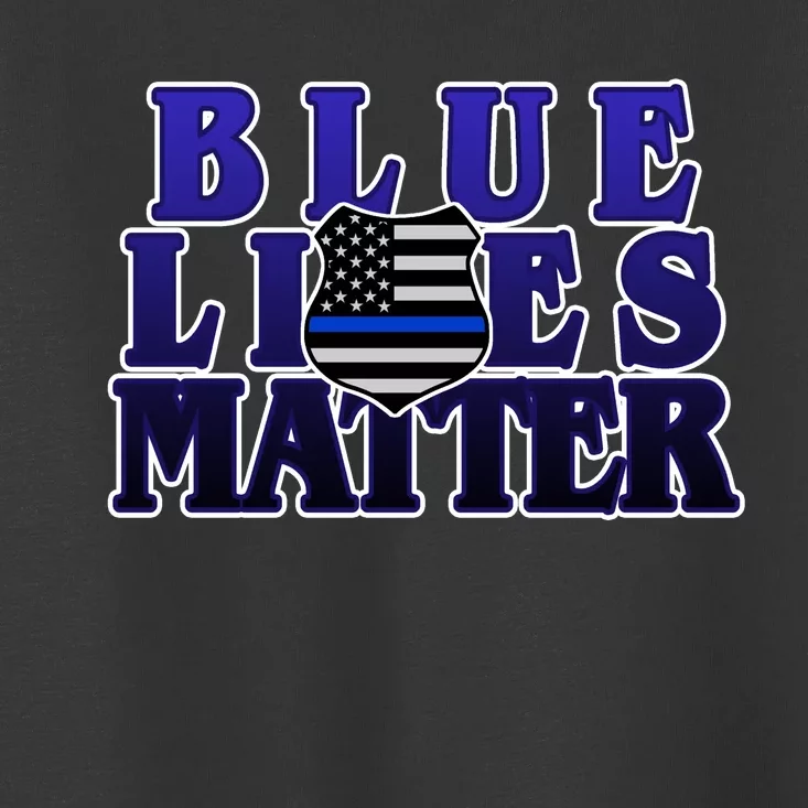 Police Shield Blue Lives Matter Toddler T-Shirt