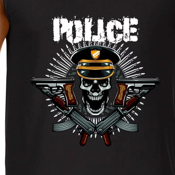 Police Skull Comfort Colors® Tank Top