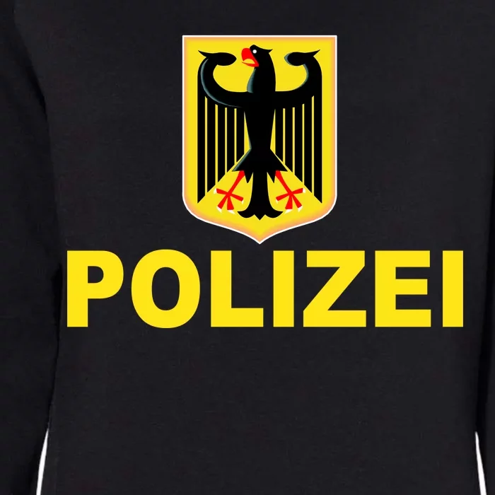 Polizei German Flag Womens California Wash Sweatshirt