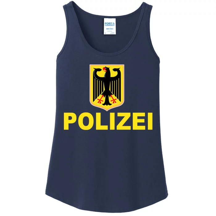 Polizei German Flag Ladies Essential Tank