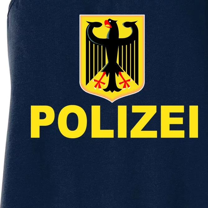 Polizei German Flag Women's Racerback Tank