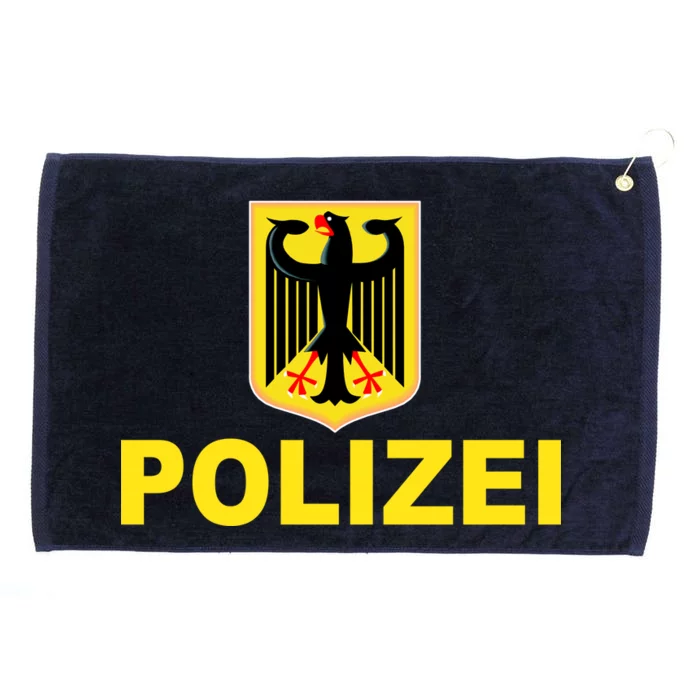 Polizei German Flag Grommeted Golf Towel