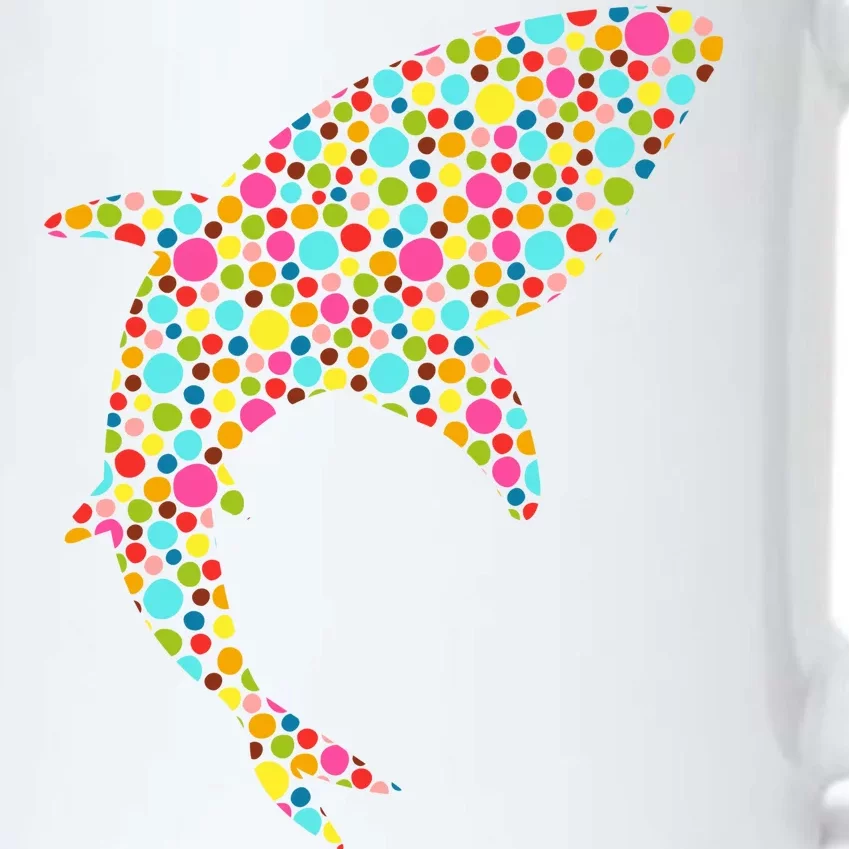 Polka Dot Shark International Dot Day Black Color Changing Mug