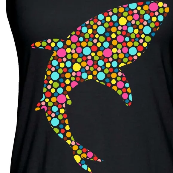 Polka Dot Shark International Dot Day Ladies Essential Flowy Tank