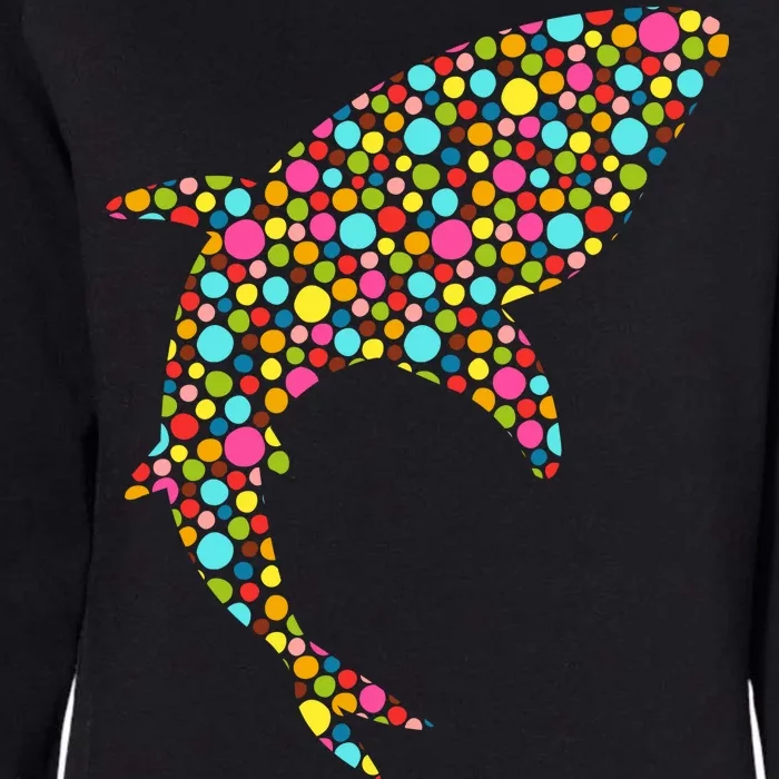 Polka Dot Shark International Dot Day Womens California Wash Sweatshirt