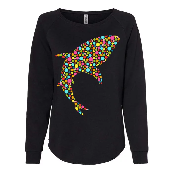 Polka Dot Shark International Dot Day Womens California Wash Sweatshirt