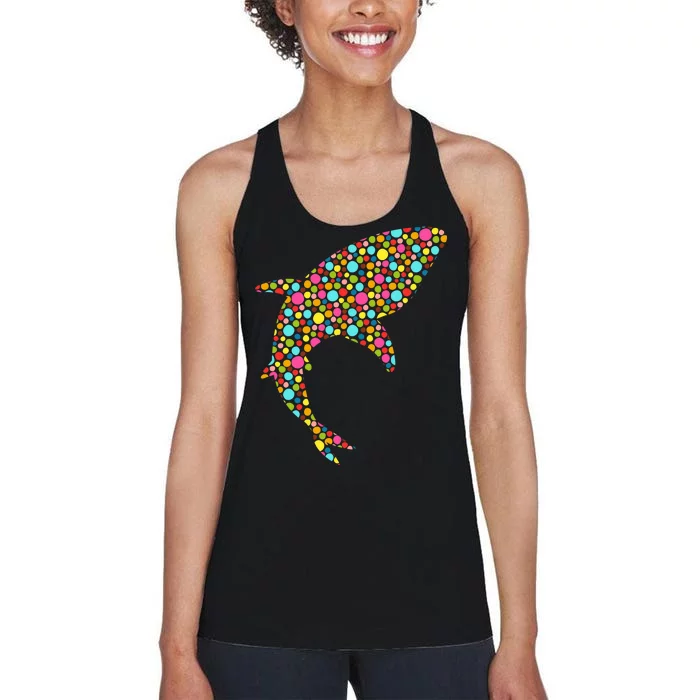 Polka Dot Shark International Dot Day Women's Racerback Tank