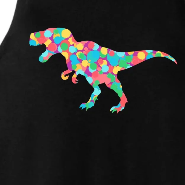 Polka Dot T-Rex International Dot Day Ladies Tri-Blend Wicking Tank