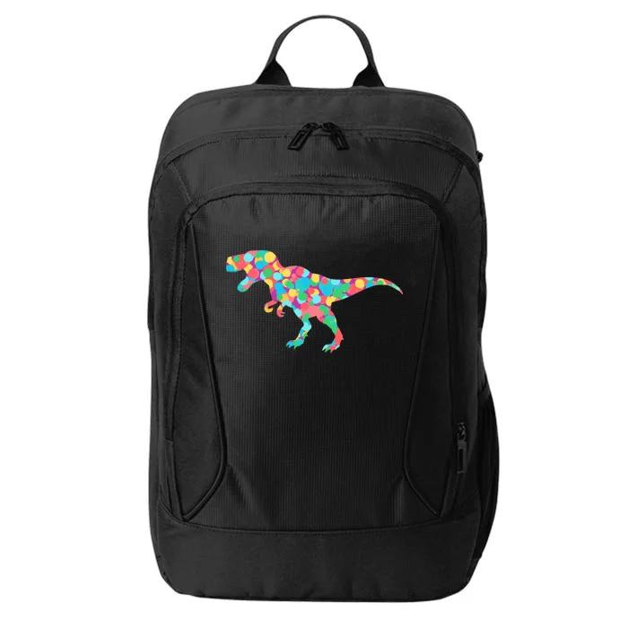 Polka Dot T-Rex International Dot Day City Backpack