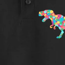 Polka Dot T-Rex International Dot Day Dry Zone Grid Performance Polo