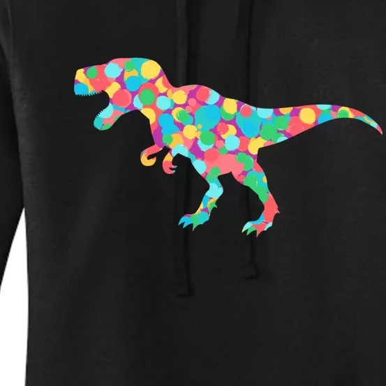 Polka Dot T-Rex International Dot Day Women's Pullover Hoodie