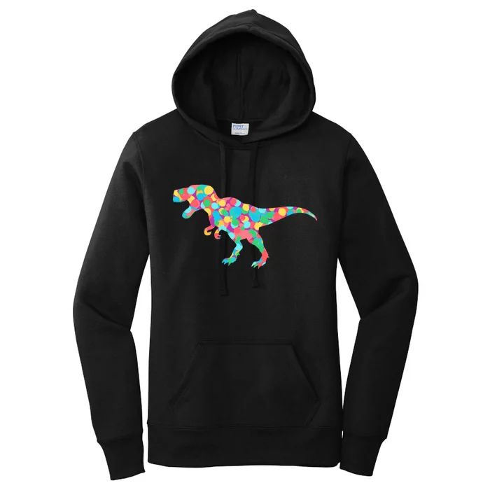 Polka Dot T-Rex International Dot Day Women's Pullover Hoodie