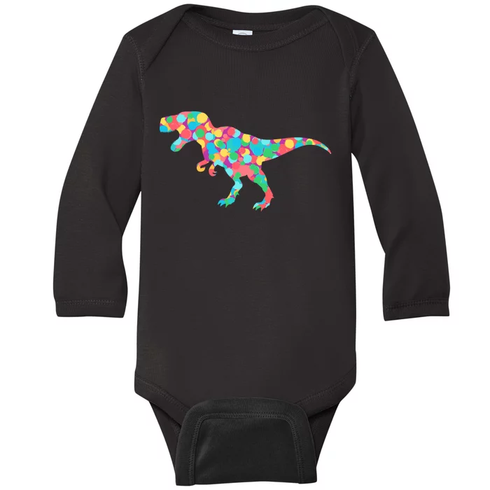 Polka Dot T-Rex International Dot Day Baby Long Sleeve Bodysuit