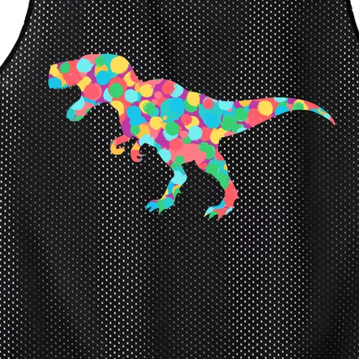 Polka Dot T-Rex International Dot Day Mesh Reversible Basketball Jersey Tank