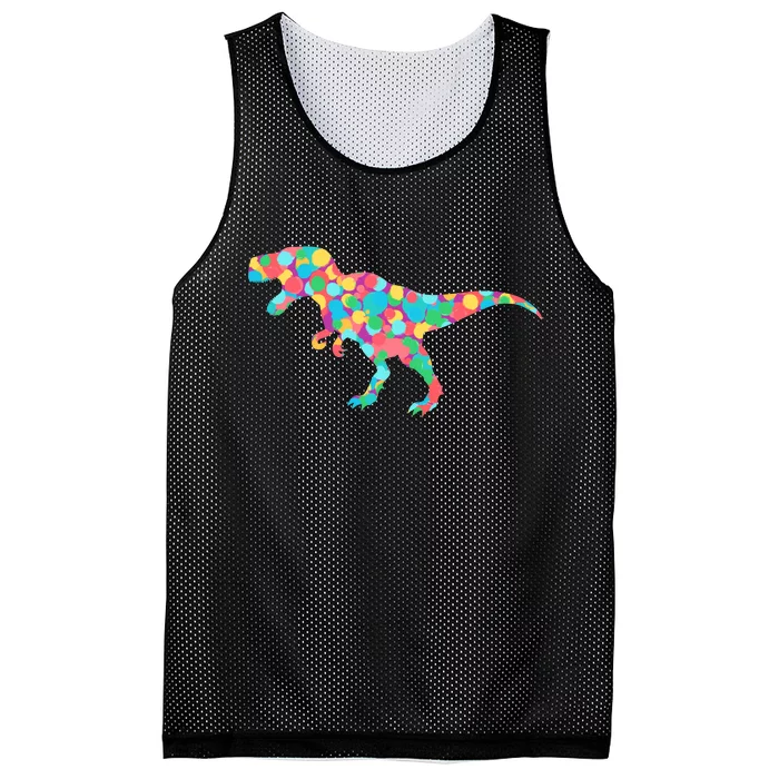 Polka Dot T-Rex International Dot Day Mesh Reversible Basketball Jersey Tank