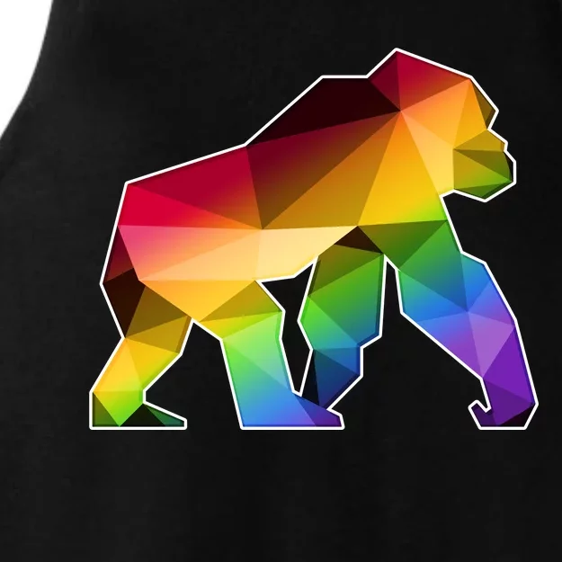 Polygon Crystal Gorilla Ladies Tri-Blend Wicking Tank