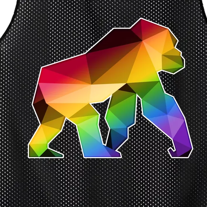 Polygon Crystal Gorilla Mesh Reversible Basketball Jersey Tank