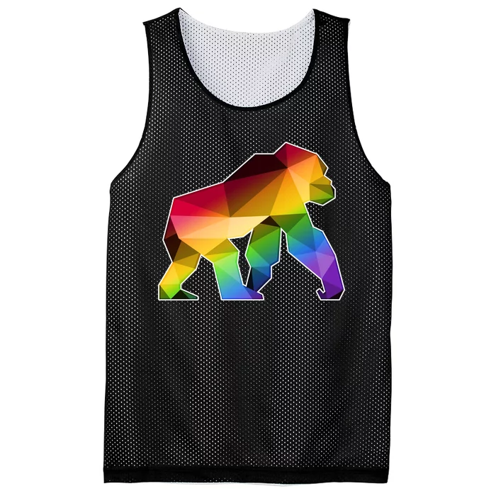 Polygon Crystal Gorilla Mesh Reversible Basketball Jersey Tank