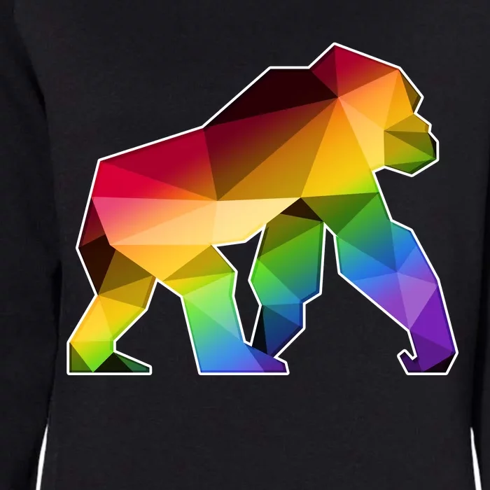 Polygon Crystal Gorilla Womens California Wash Sweatshirt