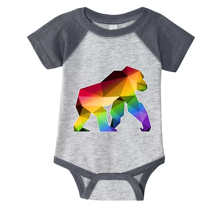 Polygon Crystal Gorilla Infant Baby Jersey Bodysuit