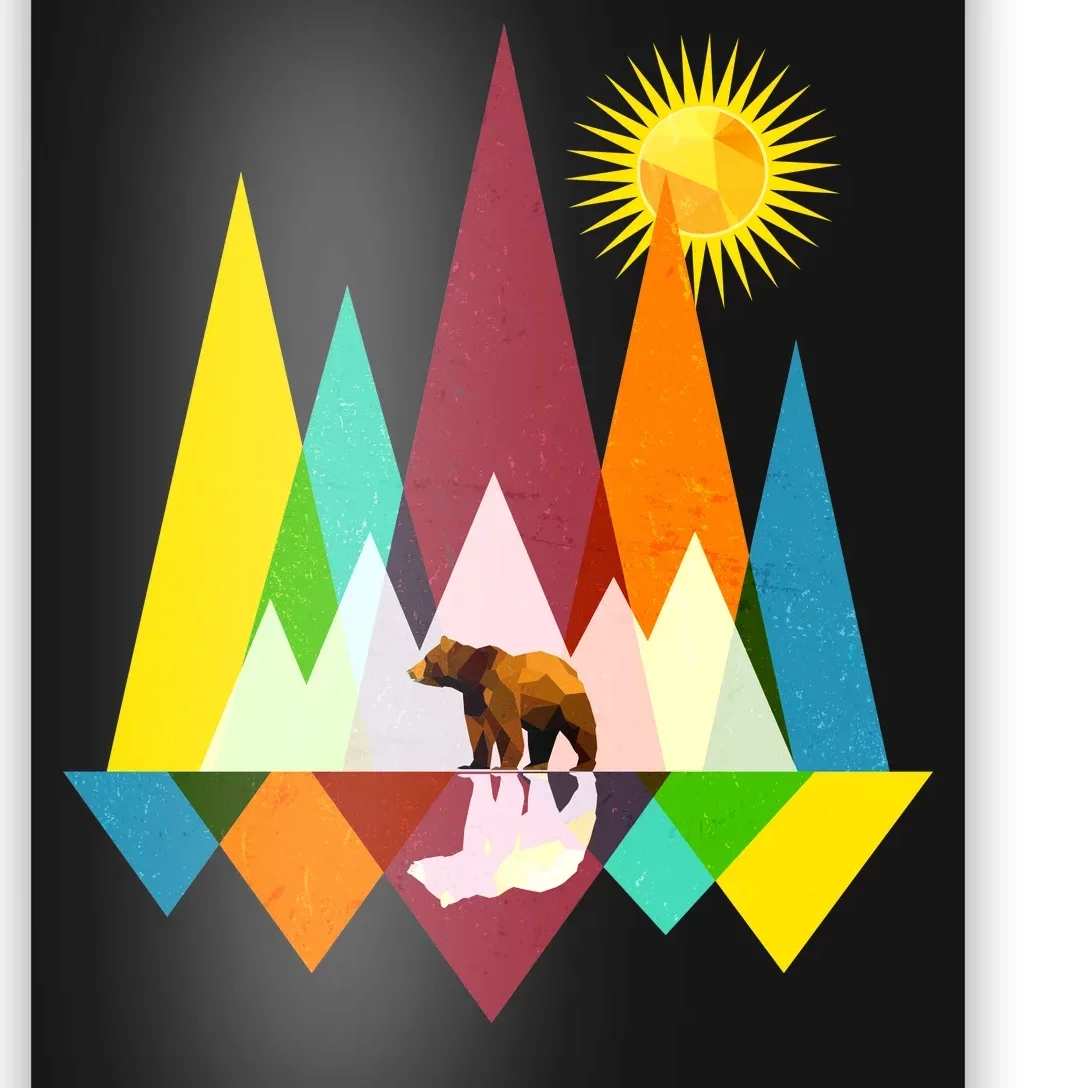 Polygon Wilderness Bear Poster