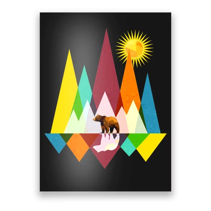 Polygon Wilderness Bear Poster