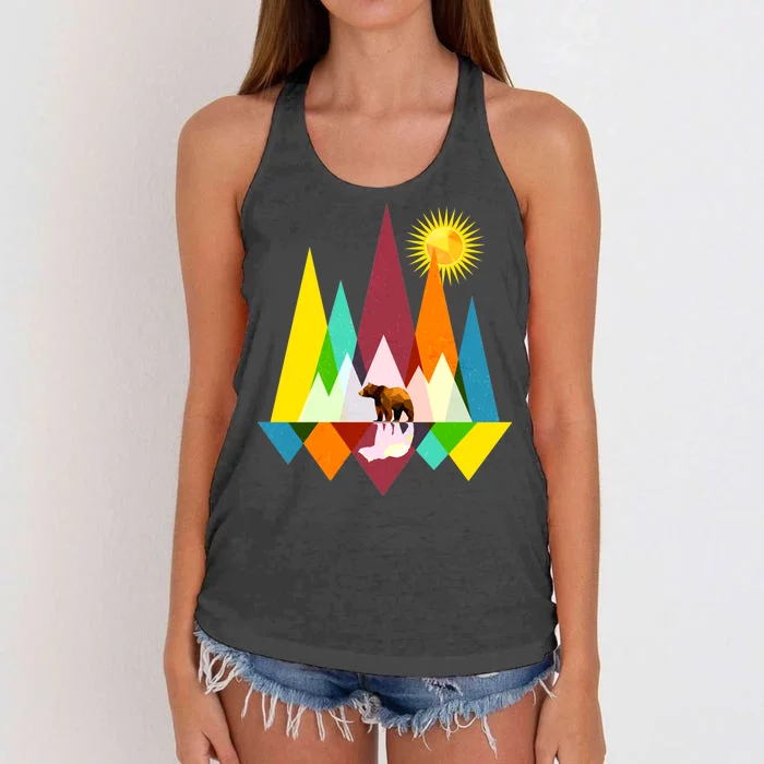 Polygon Wilderness Bear Women's Knotted Racerback Tank