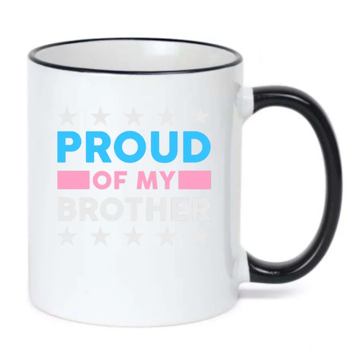 Proud Of My Brother LGBT Pride Black Color Changing Mug