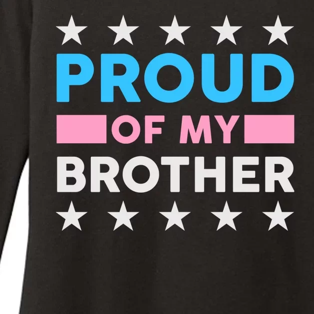 Proud Of My Brother LGBT Pride Womens CVC Long Sleeve Shirt