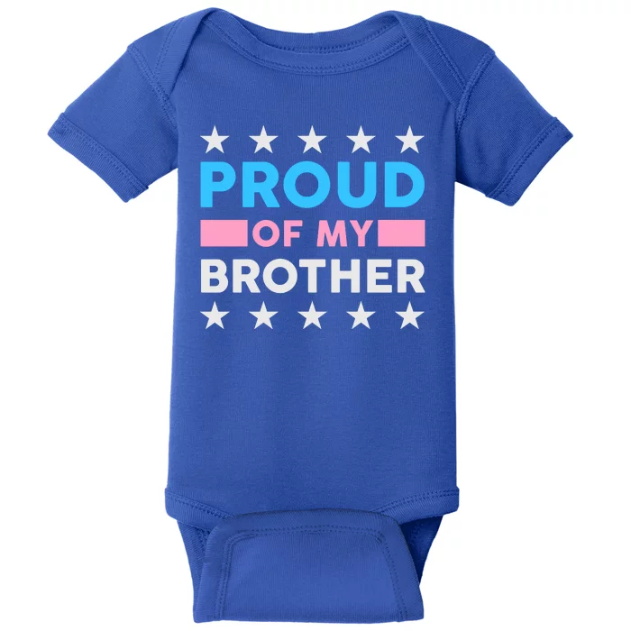 Proud Of My Brother LGBT Pride Baby Bodysuit