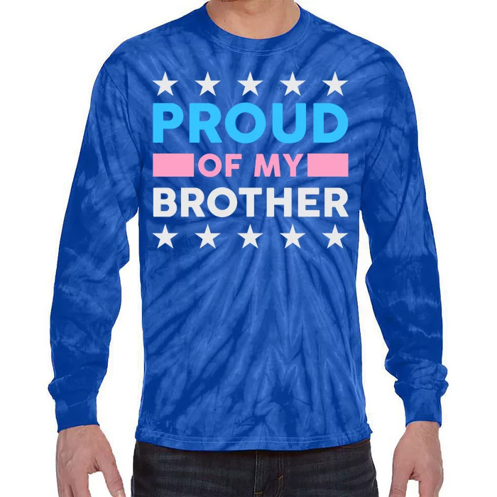 Proud Of My Brother LGBT Pride Tie-Dye Long Sleeve Shirt