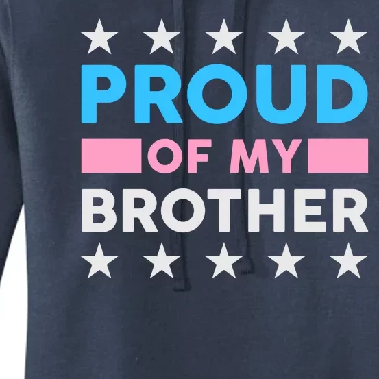 Proud Of My Brother LGBT Pride Women's Pullover Hoodie