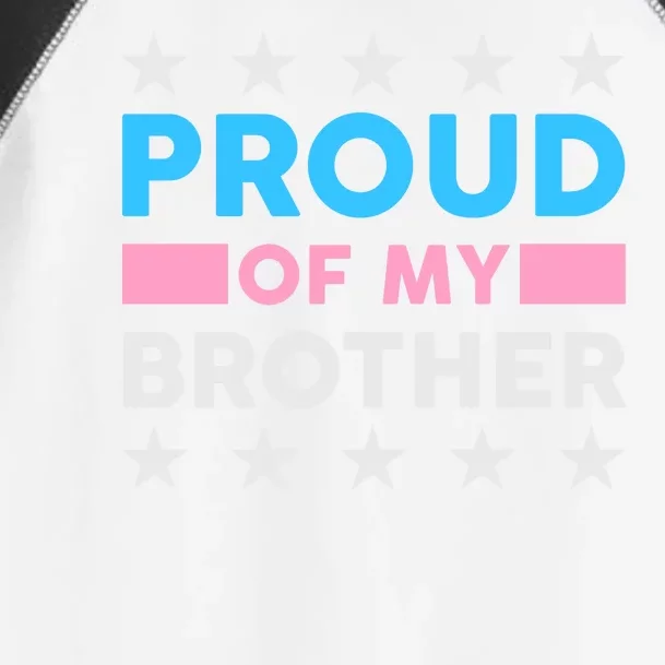 Proud Of My Brother LGBT Pride Toddler Fine Jersey T-Shirt