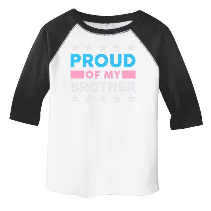 Proud Of My Brother LGBT Pride Toddler Fine Jersey T-Shirt