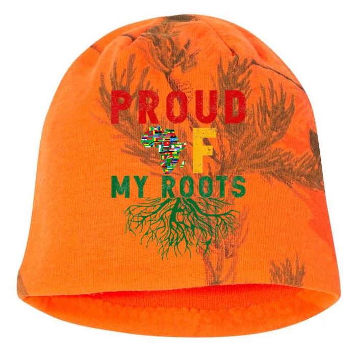 Proud Of My Roots All African Flag African Black History Mon Kati - Camo Knit Beanie