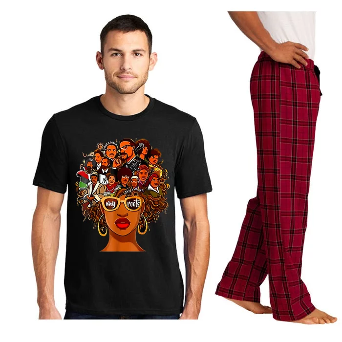 Proud Of My Roots Juneteenth Black History Melanin Women Pajama Set