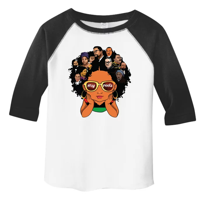 Proud Of My Roots Bhm Black Pride Black Melanin Girl Toddler Fine Jersey T-Shirt