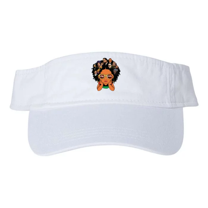 Proud Of My Roots Bhm Black Pride Black Melanin Girl Valucap Bio-Washed Visor