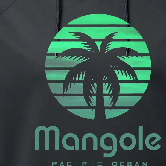 Pacific Ocean Mangole Performance Fleece Hoodie