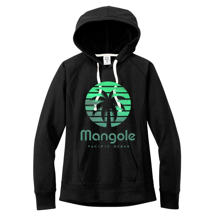 Pacific Ocean Mangole Women's Fleece Hoodie