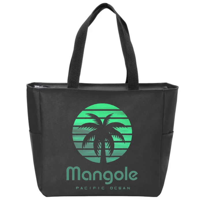 Pacific Ocean Mangole Zip Tote Bag