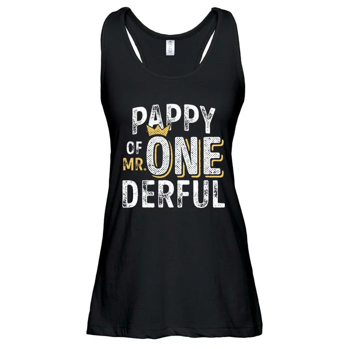 Pappy Of Mr Onederful 1st Birthday First OneDerful Matching Ladies Essential Flowy Tank