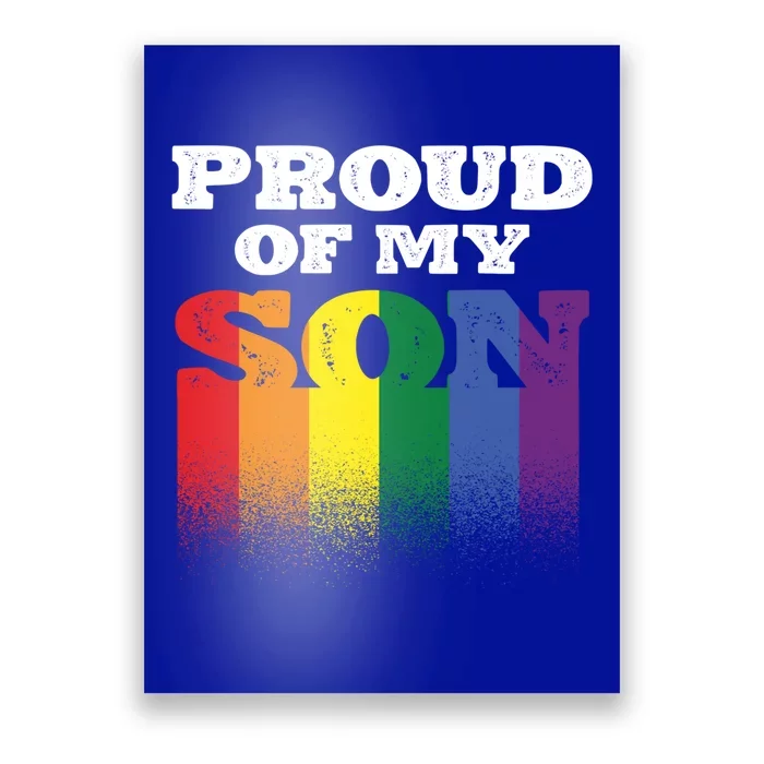 Proud Of My Son Best Mom Ever Motherhood Lgbt Supporter Gift Poster